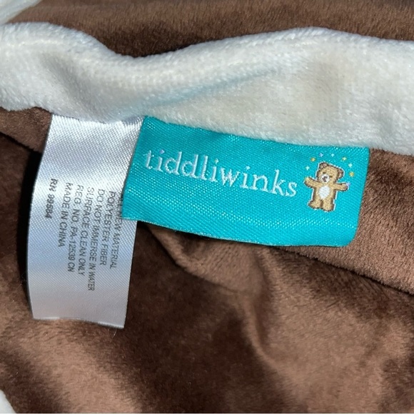 Tiddliwinks Plush Brown Monkey Security Blanket Baby Lovey Excellent - Picture 5 of 5